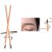 2023 NEW Pousbo Waterproof Wooden Eyebrow Pencil Waterproof Eyebrow Pencil Brown Eyebrow Pencils (2PCS Dark Brown)