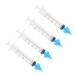 Ciieeo 4Pcs Ear Wax Removal Syringe Plastic Ear Wax Cleaner Syringe Tip Ear Wax Flusher Tool Nasal Aspirator Syringe Ear Canal Irrigator Washer Cleaning Tool for Home Salon 10ml