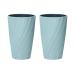 Cabilock 2pcs Home Toothbrush Cup Portable Gargle Cup Simple Toothbrush Cup Travel Toothbrush Holder (Light Blue)