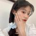 KDDOM 2 PCS Embroidery Tulle Flower Hair Scrunchie Set - Vintage Hair Loop for Girls and Women (Pink Blue) - Buy Online on GoSupps.com
