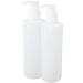 Hushui 2-Pack 250ml Professional Replacement Bottles for Massage Oil & Lotion - Refillable Pump for Easy Use - Buy Online on GoSupps.com