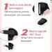 Bunion Corrector & Splint - Toe Straightener for Bunion Relief | Hallux Valgus Night Splints - 2 Pcs Black - Buy Online on GoSupps.com