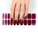 Zaubern gel4Home- UV wraps UV nail foils gel nail wraps semi cured gel nails (Ruby Red)