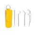 DHLIIIQQ 7-part toothpick set metal steel dental floss portable toothpick dental floss storage of dental floss with clean color 2