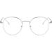 DAUCO Unisex Blue Light Filter Glasses - Retro Sixties Round Metal Glasses for Women & Men - Silver Perfect for Eye Protection & Style - Buy Online on GoSupps.com