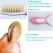 Newborn Baby Girl Hair Brush Set - Natural Soft Goat Bristle - Perfect Registration Gift (Pink) - Buy Online on GoSupps.com