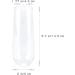 MR.FOAM 9oz Plastic Champagne Flutes 12 Pack - Stemless Disposable Toasting Glasses for Wedding and Shower Parties - Buy Online on GoSupps.com