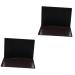Ipetboom 2pcs Diy Eyeshadow Palette Black Eyeshadow Makeup Pallete Face Blusher Plate Travel Foundation Girl 15x10x0.80cmx2pcs Blackx2pcs