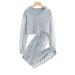 Kids 2 Piece Outfits Girls Crop Tops Hoodies Long Sleeve Fashion Sweatshirts and Sweatpants A-grey 11-12 Years