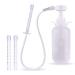 Hmxseu vaginal shower removable enema anal rinsing shower pumping bags transparent inlet syringe inlet intimate shower anal toy portable analyzing porous intestinal cleaning for men women