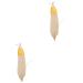 Zerodeko 2 Pcs Simulation Vegetable Fake Vegetable Miniture Decoration Microgreens Miniatures Mini Artifical Fruit Decor Decked Green Square Balloon Omatome Banners Plants Decor Corn Props Yellowx2pcs mediumx2pcs