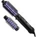 Conair 2 in 1 Hot Air Brush  with 1.5 Aluminum Barrel and 1 Natural Boar and Nylon Bristle Brush Attachment  with Cool Tip  and Safety Stand  and Three Position Switch  with Tangle Free Cord