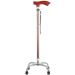 Walking Stick Portable Walking Cane Holder Walking Stick Crutch for Old Man Elderly Telescopic Stable Nonslip Lightweight Height Adjustable with 4 Feets and Wooden Handle Brown Walking Sticks for Men