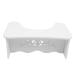 NOLITOY Toilet Stool Toilet Feet Children Step Stool Bathroom Kid Footstool Spa Stool Small Step Stool Bathroom Footstool Foot Non Elder White The Bench Booster Pad PVC Wood Plastic Board White 47.5X27.5X17.5CM