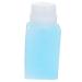 Beatifufu Nail Gel Polish Gel Nail Polish Plastic Travel Shampoo Bottle Cotton Ball 6x5x13cm Blue