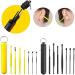 Portable Reusable Ear Pick Cleanser - Black Ear Cleaner Tool for Earwax Removal | Spring Spoon Design | Ear Cleaning Wax Remover Curette - ABS Material - Buy Online on GoSupps.com