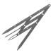 Golden Ratio Caliper Eyebrow Ruler - Stainless Steel Sliding Makeup Tool for Perfect Eyebrow Shaping (Black) | International Shipping - Buy Online on GoSupps.com