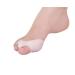 Bluelans 1 Pair Silicone Gel Bunion Corrector Guards Pad Cushion Toe Protector Straightener Toe Separators (White)