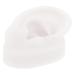 FRCOLOR Artificial Ear Mold Flexible Earmold Ear Displays Acupuncture Ear Prop Body Kit Ear Jewelry Display Manikin Ear Piercing Practice Ear Fake Ear White Earrings Earmuffs 3D White 6.2x5cm