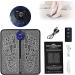 EMS foot massage device: Electrically foot massage device Foldable intelligent massage mat with 8 modes & 19 adjustable frequencies USB portable foot massage for blood circulation muscle pain