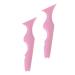 Housoutil 2pcs Silicone Beauty Ruler Silicone Molds Eyebrow Template Angled Eyebrow Stencils Eyebrow Trimming 15X4.15CM Pink-1