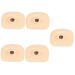 Housoutil 5pcs Makeup Practice Skin Silicone Molds Eyeline Practice Skin Eye Makeup Board Eye Plate Blank