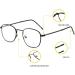 Large Classic Blue Light Blocking Reading Glasses +1.00 - Stylish Clear Vision Eyeglasses for Digital Screens - Buy Online on GoSupps.com