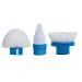 Spin Scrubber Replacement Brushes Replacement Heads Set of 3 (Flat Dome Corner)