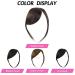 100% Real Hair Side Pony Clip-In Extensions - Dark Brown Thick Bangs with Temples - Buy Online on GoSupps.com