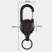 Giroayus Outdoor Automatic Retractable Wire Rope Luya Tactical Keychain - Black+White - Buy Online on GoSupps.com