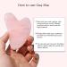 Tiantanghu Rose Quartz Roller and Heart Shape Guasha Massager Set - Facial Skin Care Tools for Body Relaxation (Pink) - Buy Online on GoSupps.com