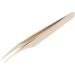 Eyelash Extension Tweezers - Stainless Steel Pearl Golden Curved Tweezers for Beauty Salons & Eyelash Transplantation - Buy Online on GoSupps.com