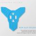 Telesin Helmet Bracket for GoPro Hero 12/11/10/8/7/6 & DJI Osmo Action | Slip-Resistant Silicone Motorcycle Accessory Black/Blue - Buy Online on GoSupps.com