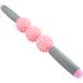 Portable Massage Tab with 5 Cellulite Balls - Yoga Stick & Muscle Roller for Deep Tissue Relief | Pink - Buy Online on GoSupps.com