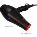 MHU 2nd Generation Pro Salon 1875W Fast Drying Hair Dryer Low Noise Ionic Ceramic Blow Dryer 2 Speed and 3 Heat Settings Ac Infrared Heat with Concentrator & Diffuser Black - Buy Online on GoSupps.com