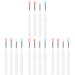 16 Pcs Silicone Lip Brush with Lid Lip Mask Cosmetics Lip Balm Makeup Beauty Supplies Cosmetic Lipstick Silicone Lipstick Eyeshadow Brush Eyeshadow 11.4x1cmx4pcs As Shownx4pcs