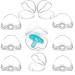 8 PCs pacifier box for baby transparent pacifier box pacifier box portable pacifier storage container pacifier box dustproof transparent dustproof box box