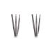 NOLITOY 2pcs 2 1 Eyebrow Pen Brow Brush Eyebrow Pencils Double Head Makeup Tools To Rotate