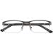 EYECEDAR 5-Pack Reading Glasses Men Blue Light Blocking Half Frame Rectangle Style Spring Hinges Readers 2.00 Metal Grey 2.0 x - Buy Online on GoSupps.com