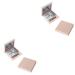 FOMIYES 4 Pcs Highlighters Eyeshadow Empty Cases Pink Empty Eye Shadow Pallet Palette Air Conditioner Square 1 count (Pack of 1) Pinkx2pcs