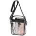 YCBB Clear Bag Stadium Approved Clear Purse with Adjustable Shoulder Strap for women 8.8 Inch-clear Purse