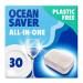 OceanSaver Eco-Friendly Dishwasher Tablets - Pack of 30 | Non-Toxic & Plastic-Free Dish Washing Tablets for Sustainable Cleaning | All in One Plant-Based Dishwasher Salt & Rinse Aid for Tough Stains 1 count (Pack of 30)
