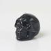 Natural Crystal Rough 1PC Black Obsidian Quartz Skull Specimen Reiki Rock Hand Carved Figurine Stones