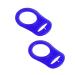 Lmyzcbzl Silicone Dummy Clips Adapter 2 Pcs Silicone Button Ring Silicone Adapter Ring Dummy Pacifier Clip Adapter for Button-Style Pacifier blue