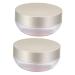 DOITOOL Elastic Mesh 2pcs Loose Powder Containers Powder Case Bottled Compact Cosmetic Case Powder Box Empty Box Portable Silverx2pcs 8.4*4.3*1cmx2pcs