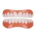 Press teeth veneer cosmetic teeth 2 pieces temporary teeth teeth teeth light white shade fake teeth for improved smile from women men