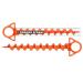 Orange Screw: The Ultimate Ground Anchor | Large 2 Pack Tent Stakes | Made in USA (Orange)
