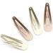 Dofash Snap Hair Clips Metal Handles 5 cm/2 Inch Basic Hair Accessories 12 Pieces for Women (Blonde 6 Pieces + Light Brown 6 Pieces) - Buy Online on GoSupps.com