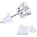 Earring Backs 10 Styles Set | Safety Bullet Earring Clutch | Hypoallergenic | 1040 Pieces - Buy Online on GoSupps.com