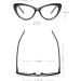 Fuqinqingoz Cat Eye Anti-Blue Light Reading Glasses - Stylish +100 Champagne Tiredness Alleviation - Buy Online on GoSupps.com